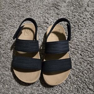 Kids Black Reef Vista Sandals